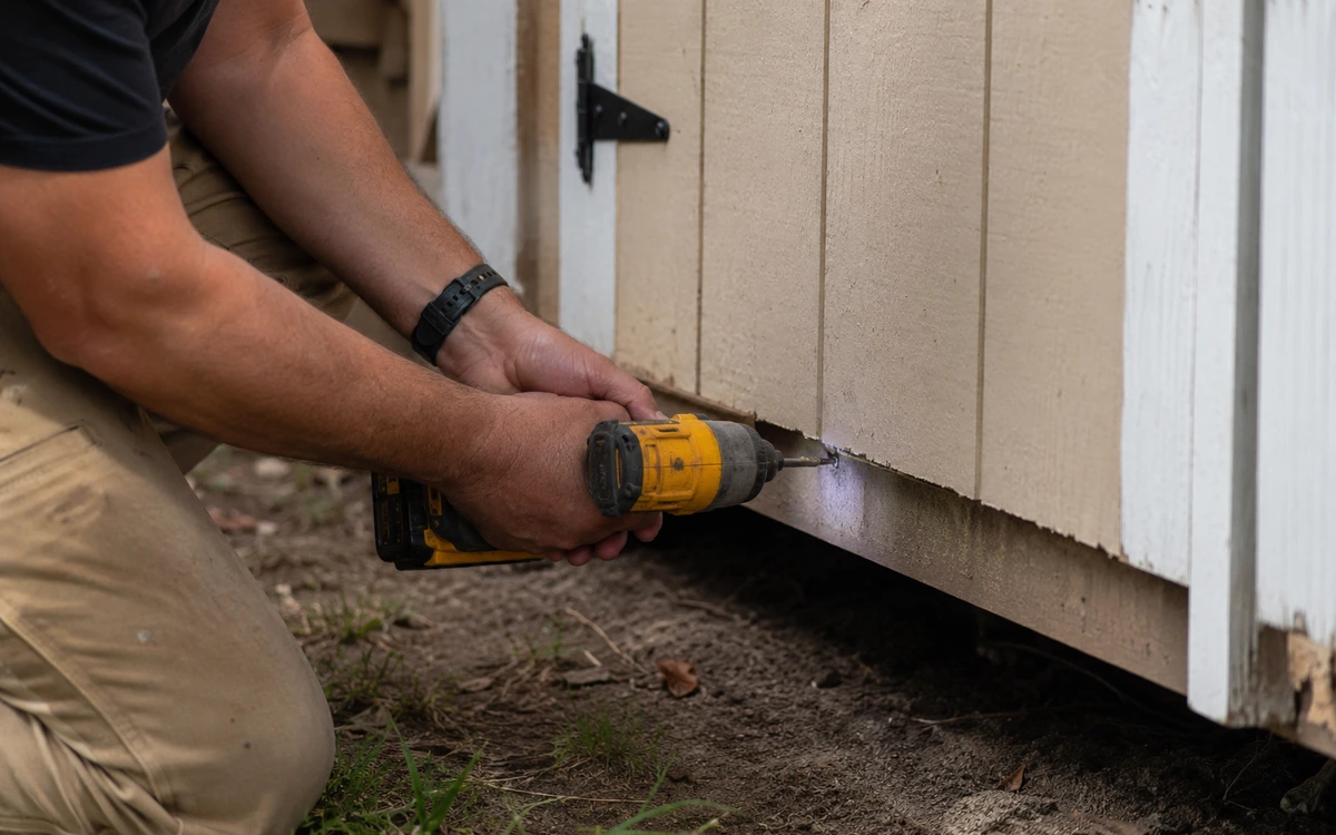 Storage shed repair contractor